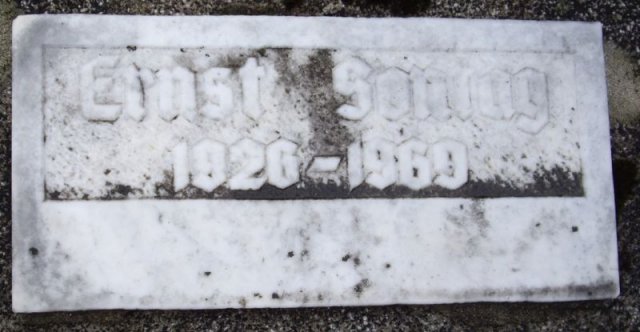 Sontag Ernst 1926-1969 Grabstein